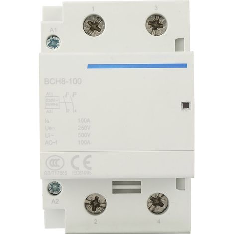 Haushalts-Wechselstromschütz 24/230 V 50/60 Hz modularer Schütz 2P/2NO 100A (230 V) (1/5)