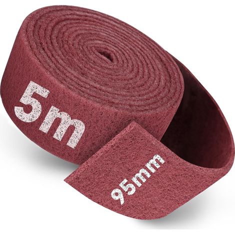 Schleifvlies Rolle 5m x 95mm Korn 600 für Holz, Metall & Edelstahl (1/5)