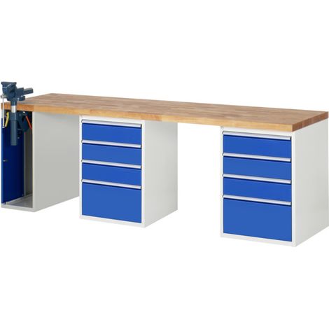 Rau Établi 7510A9, L2500xP700xH890mm, 8x tiroirs TA, 1x SSKL (1/5)