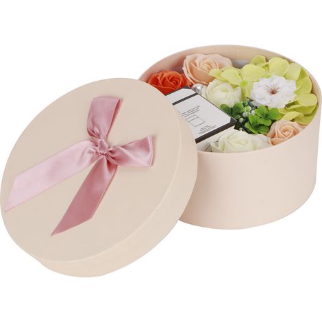 Savon rose, fleur artificielle, boîte de pétales de bain, bougie parfumée, cadeau de mariage ou de Saint-Valentin, vert (1/5)