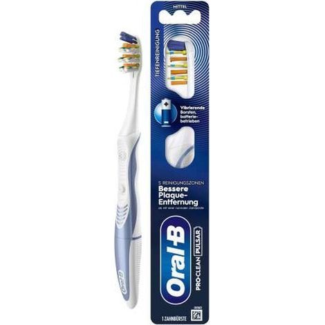 Doppelpack ORAL-B PRO-CLEAN PULSAR Tiefenreinigung, Batteriebetriebene Zahnbürste, Medium Borsten