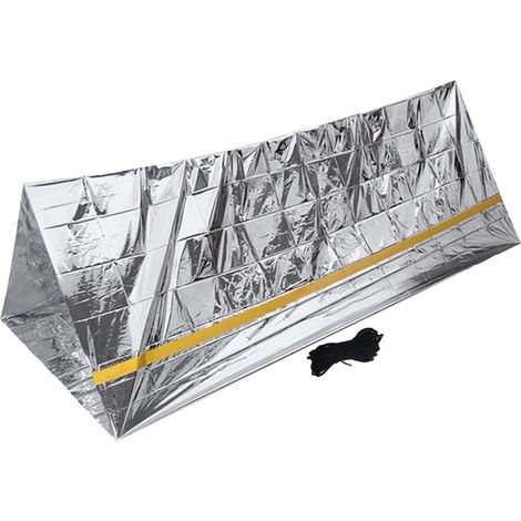 Abri de Survie Réutilisable Léger en Aluminium PET pour Randonnée Camping Urgence