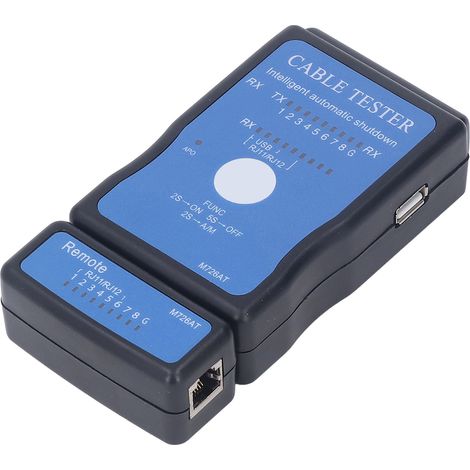 Testeur de câbles réseau, testeur PoE portable multifonctionnel et intelligent de type split, dédié à l'Ethernet.