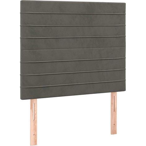 Maison Exclusive - Cabecero gris oscuro 100x5x118/128 cm terciope (1/5)