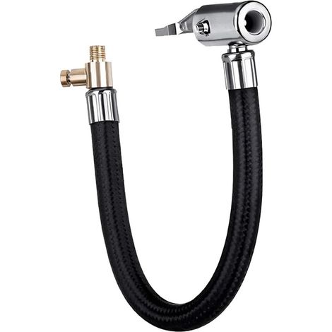 Pompa per auto, pompa per pneumatici, tubo di prolunga, adattatore per valvola in rame, tubo di prolunga per pressione dell'aria, accessori per pompe ad aria, per biciclette, ecc. (1/5)