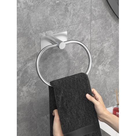 1 pièce Anneau porte-serviette mural en acier inoxydable 304 pour salle de bain (1/4)