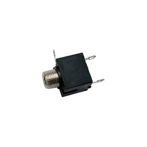 Jack Femmina 3,5mm Mono Nero, Montaggio Telaio - 25 Pezzi