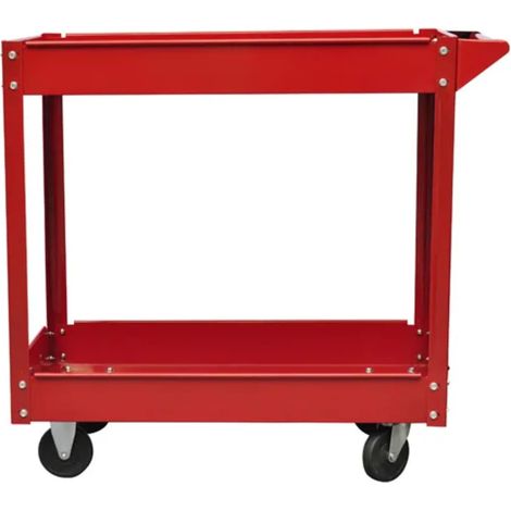 Chariots à outils pour atelier 2 pcs 100 kg 2 étagères CFW364112 (1/4)