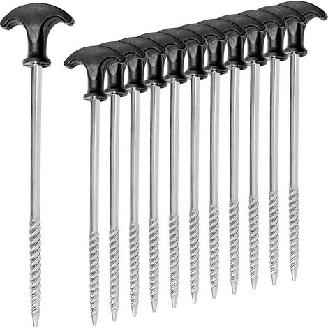 Piquets De Tente, 14 Sardines Camping, 21 Cm Sardine pour Tente, Piquets De Camping, Piquet De Fixation, Piquets De Sable pour Sols Durs - Piquets De Tente De Camping - Piquets De Terre pour Tente (1/5)