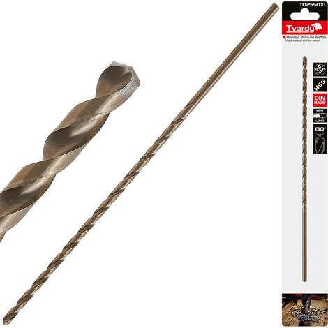 Broca dorada para metal, larga, 5,0 x 245 mm, HSS DIN1869 (50/200) (1/4)