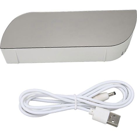Réveil miroir numérique LED multifonctionnel, idéal pour la table de chevet. (1/5)