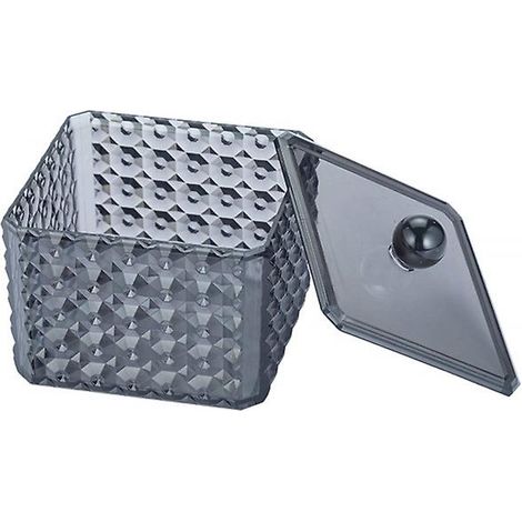 Make-up-Organizer aus Acryl mit Deckel für Wattebällchen, Wattestäbchen und Wattestäbchen – 1 Stück (1/5)