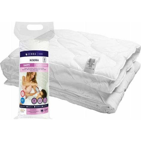 Piumino anallergico 155x200 Happy summer super leggero 450 gr microfibra poliestere bianco arrotolato in rotolo Inter Widex (1/5)