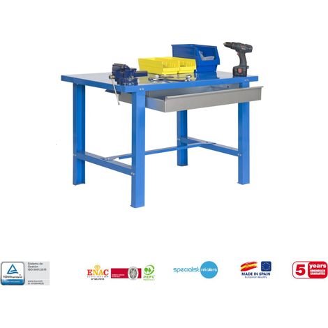 -CAHERSA- MESA DE TRABAJO SIMONWORK BT6L METAL 1500 AZUL 830x1500x730 (1/5)