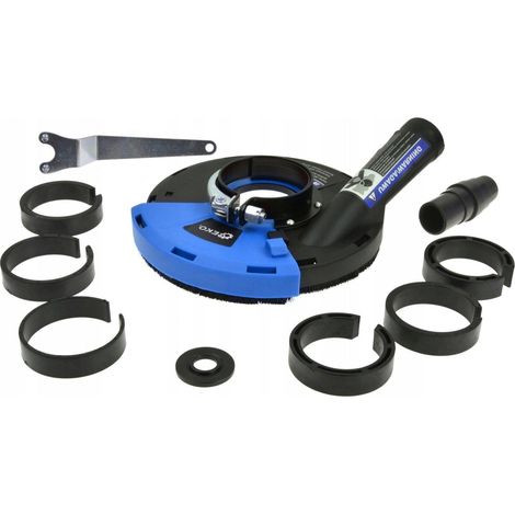 Geko Copertura antipolvere 180mm nera per smerigliatrice