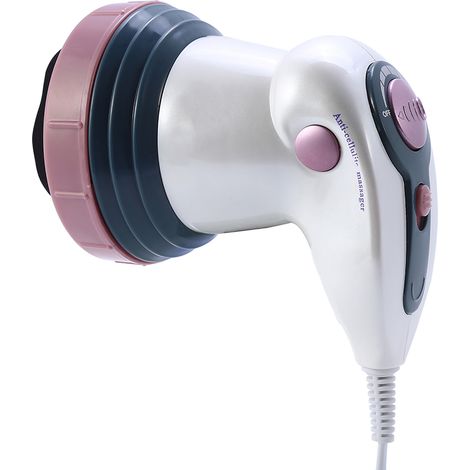 Appareil de massage amincissant et anti-cellulite par vibrations infrarouges électriques, rouge