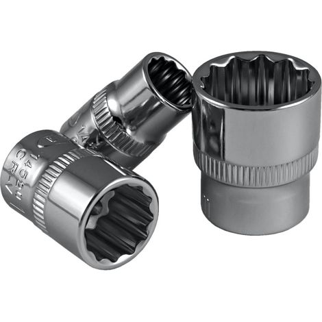 JBM14517 Vaso corto de 12 cantos 3/8", 11 mm - cromado