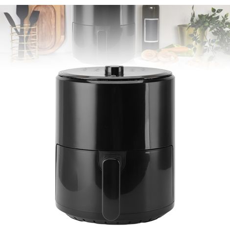 Freidora eléctrica multifuncional, capacidad de 6 litros, revestimiento antiadherente, ecológica, cocción rápida, color negro, enchufe estadounidense de 110 V. (1/5)