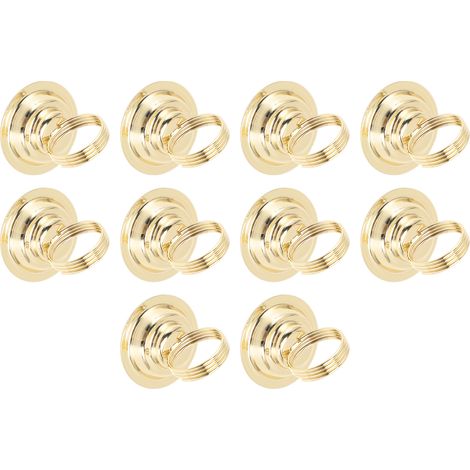 Lot de 10 porte-numéros de table, porte-cartes, supports photo en fil métallique, pinces à menu pour réception de mariage, couleur or. (1/5)