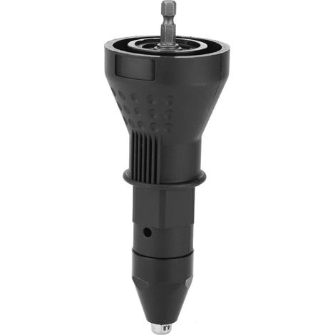 Adaptateur pour pistolet à riveter électrique, kit d'outils pour perceuse électrique, noir (1/5)