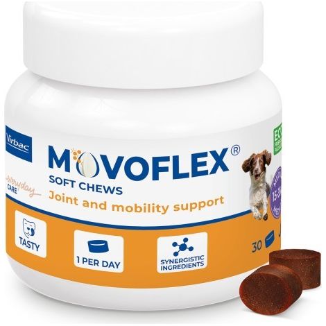 Virbac movoflex M suplemento articular para perros, 30 comprimidos.