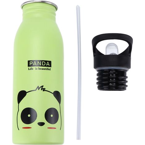 Gourde Isotherme Panda 500ml en Acier Inoxydable, Bouchon à Succion pour Sport et Randonnée (1/5)