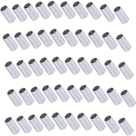 Entretoise ronde en aluminium, non filetée, joint plat en alliage d'aluminium, diamètre extérieur 4 mm, longueur 10 mm (1/5)