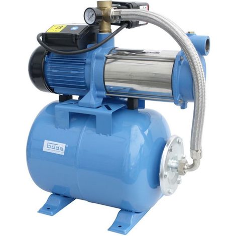 Güde – Pompe de surpresseur domestique 1300W – Débit max 5400L/h – Hauteur de refoulement 54m – Réservoir 24L – Protection IP X4