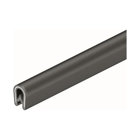 OBO Bettermann Banda de protección de cantos para chapas cloruro de polivinilo negro, 6072909