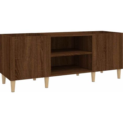 Armoire à disques - Meuble disques de rangement chêne marron 121x38x48 cm bois d'ingénierie fr192 - Maison La Vie