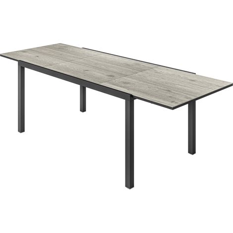 Outsunny Tavolo da Giardino Allungabile 160-240 cm per 6-8 Persone Grigio