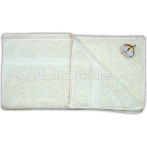 Serviette de toilette coton bio coloris naturel