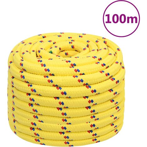 Corde marine en polypropylène pour amarrage et gréement jaune 20 mm x 100 m - PANGIVO (1/5)