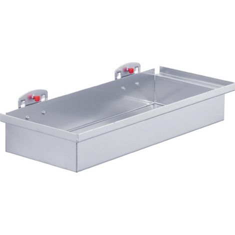 Cassettiera H55xL320xP135mm color alluminio per piastre perforate
