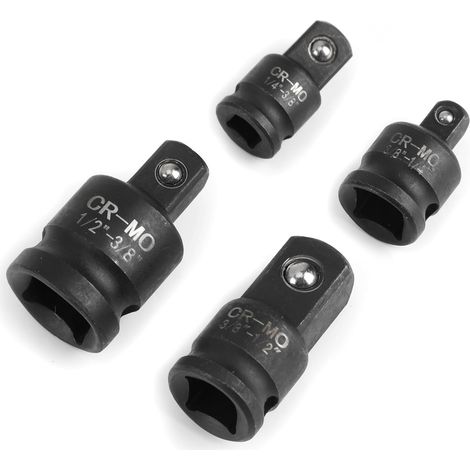 Adaptador de vaso para amortiguador GABRIELLE, de 1/2 a 3/8  de 3/8 a 1/2  de 1/4 a 3/8  de 3/8 a 1/4, para llaves dinamométricas, trinquetes y adaptadores de manguitos de taladro (1/5)