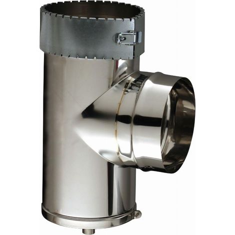 Té de purge spécial flex tubage Ø180 POUJOULAT TPI 180 - 45180073