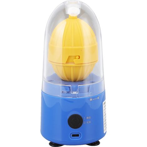 Brouilleur d'œufs bleu électrique, fond en silicone alimentaire, compatible lave-vaisselle, 3,7 V, 15 W