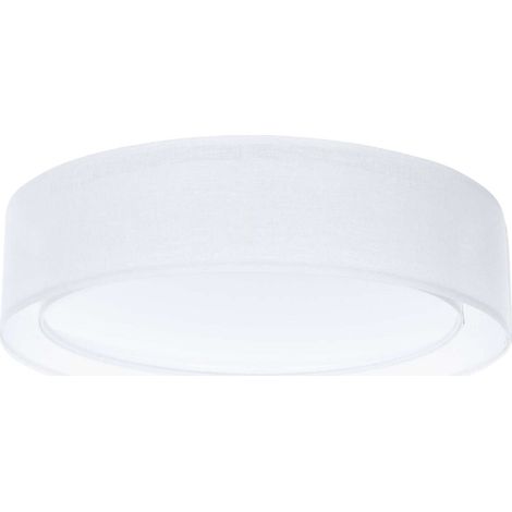 Plafonnier tissu double couche lumière douce effet uniforme - Ø 50 cm - H16 cm (1/5)