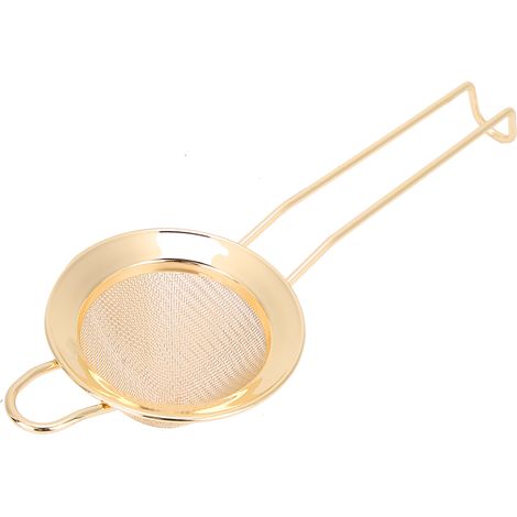 Kegelförmiger Kuchen- und Pulverfilter aus Edelstahl, Cocktailsieb, Barzubehör, Gold (1/5)