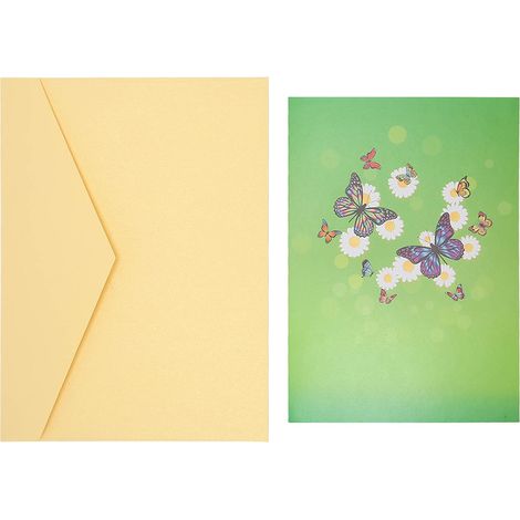 Carte de vœux 3D papillons, artisanale, gravure exquise, carte d'anniversaire pour famille et amis (1/5)