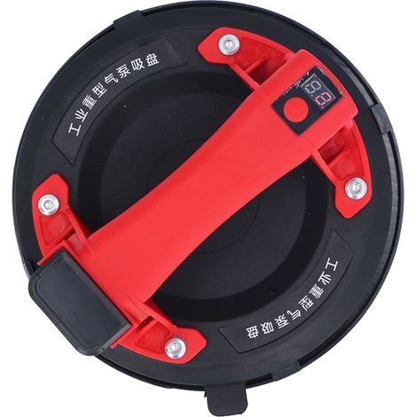 Ventouse électrique à vide de 20 cm (8 po) et 272 kg (600 lb) pour charges lourdes, portable, alimentée par batterie 21 V, pour verre, carrelage et granit, prise UE 220-240 V. (1/5)