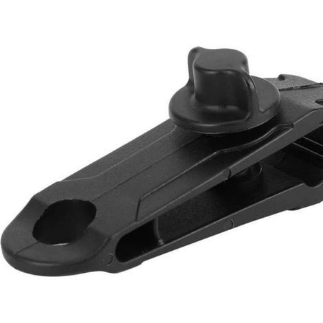 Pince De Tente - Interface Dentée Et Verrouillage À Vis - Pour Bâche De Camping Ou Abri Extérieur - 10 Pièces (1/4)