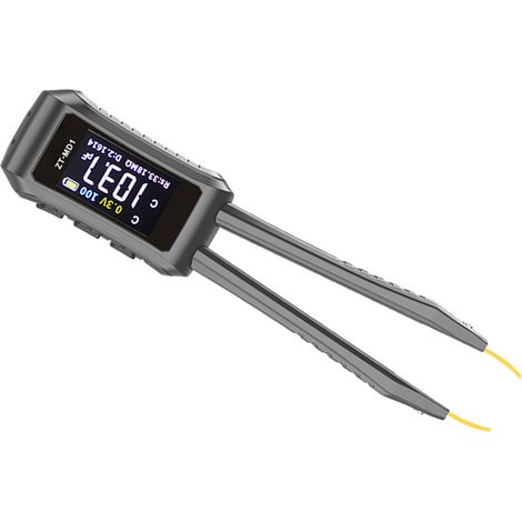 Pince multimètre numérique intelligente pour test électronique, identification automatique et mesure de résistances, condensateurs et inductances (1/5)
