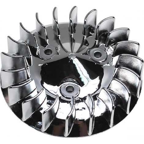 Ventilateur turbine refroidissement allumage chromé pour scooter (1/5)