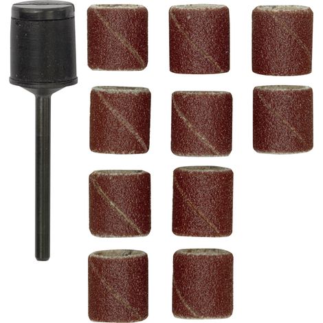 Proxxon - Schleifbänder Ø 14 mm, 10 Stück Korn 120, mit Schleifzylinder - 28978
