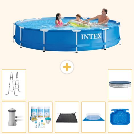 Intex Piscine Tubulaire Ronde - 366x76 cm - 8-pièces  S20474 (1/3)