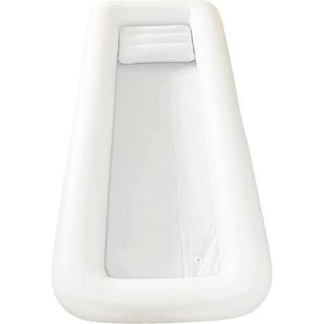 MagiDeal Baignoire Gonflable pour Adulte, Baignoire Gonflable Blanche, Baignoire Pliable Portable en PVC, Baignoire Spa 195x90x20cm