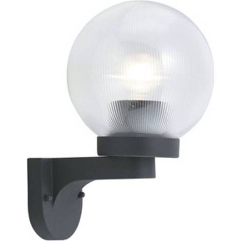 4 x APPLIQUE GLOBO D 20 A PARETE ALLUMINIO