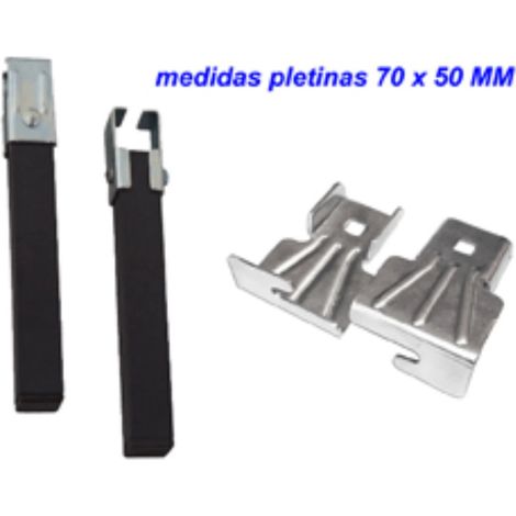 Gambe per rete 30x40 nere alte 25 cm