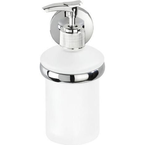 Dispenser di sapone liquido a parete ZOLGINAH Cuba, in zinco, 7x17x11,5 cm, in cromo lucido. (1/5)